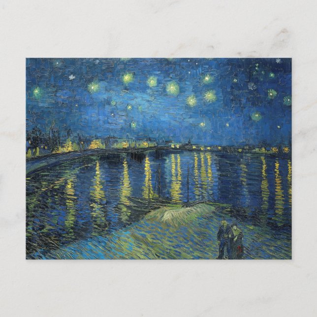 Cartão Postal Cartão-postal de Vincent van Gogh Starry Night (Frente)