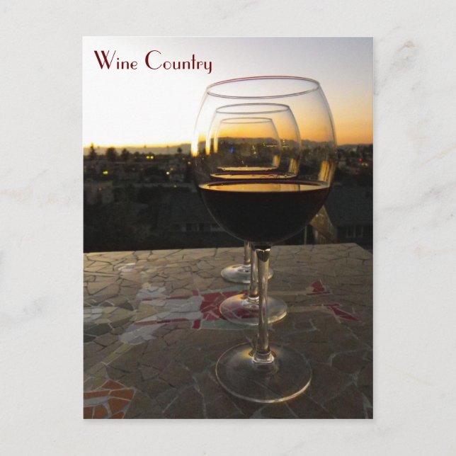 Cartão Postal Cartão-postal de vinho muito bonito! (Frente)