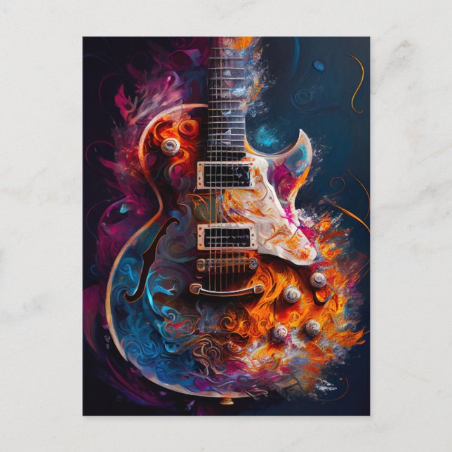 Cartão Postal Cartão-postal de violão (Frente)