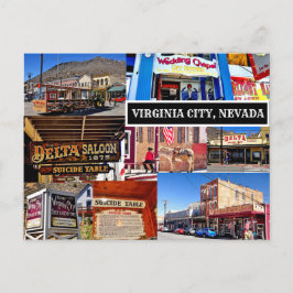 CARTÃO POSTAL CARTÃO-POSTAL DE VIRGINIA CITY, NEVADA