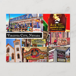 CARTÃO POSTAL CARTÃO-POSTAL DE VIRGINIA CITY, NEVADA