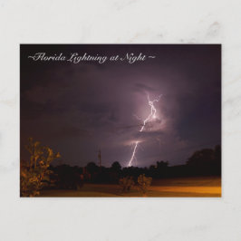 Cartão Postal Cartão-postal de voo noturno da Florida