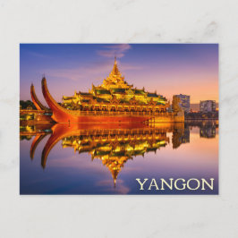 Cartão Postal Cartão-postal de Yangon, Myanmar (Birmânia)