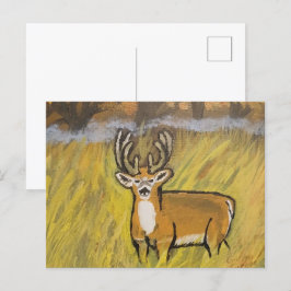 Cartão Postal Cartão-postal Deer In Fall