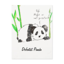 Cartão-postal Derrotista Panda