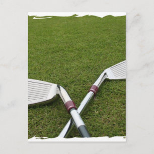 Cartão Postal Cartão-postal Design do Clube Golf