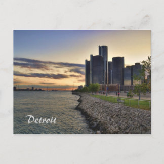 Cartão Postal Cartão-postal Detroit Riverfront