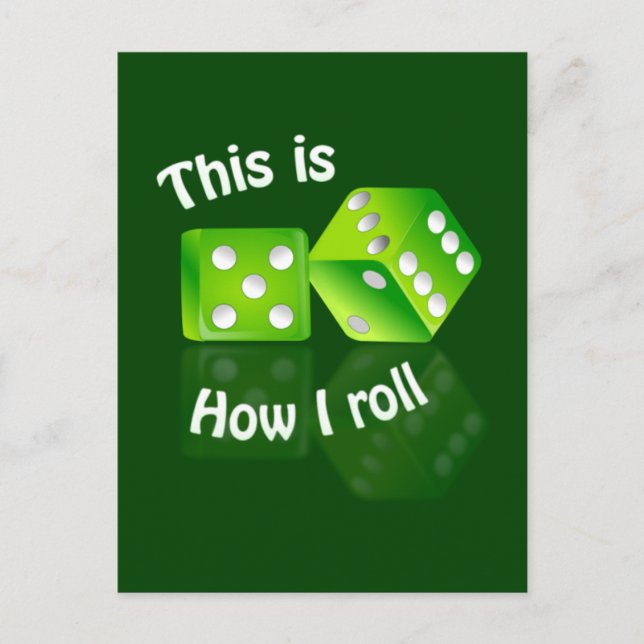 Cartão Postal Cartão-postal Dices (Frente)