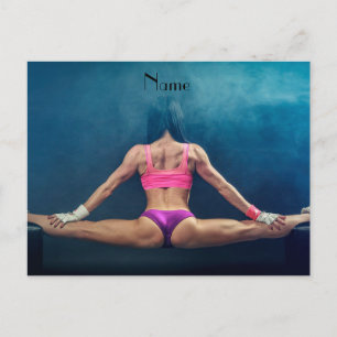 Cartão Postal Cartão-postal Dividido do Modelo de Malhação fe