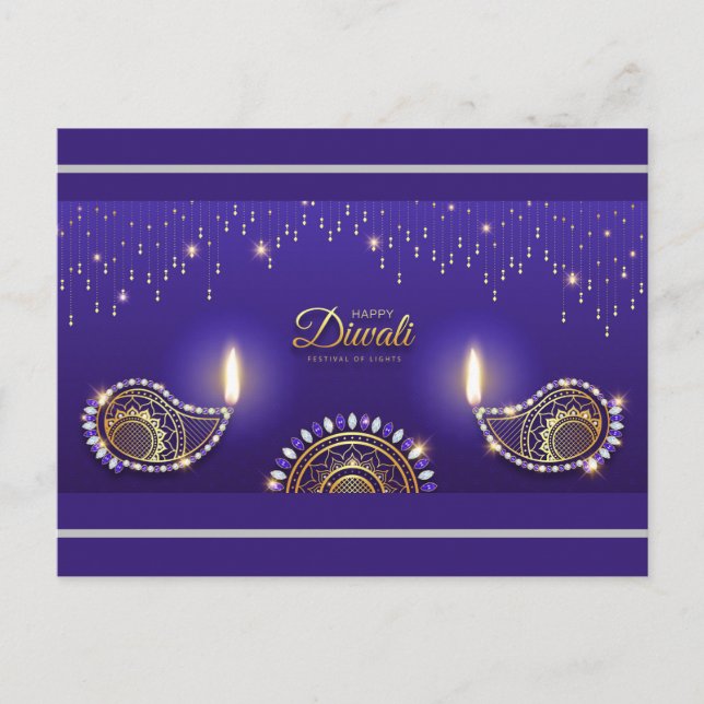 Cartão Postal Cartão-postal Diwali (Frente)