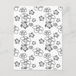 Cartão Postal Cartão-postal do Adulto de Padrão Havaiano