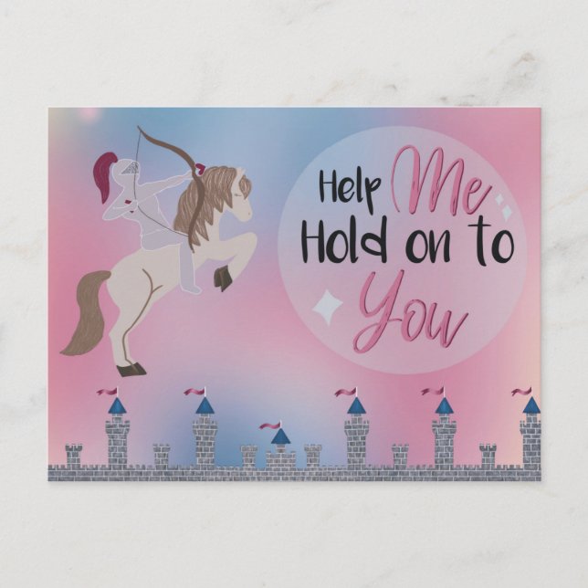 Cartão Postal Cartão-postal do Álbum de Passe: O Arqueiro (Frente)