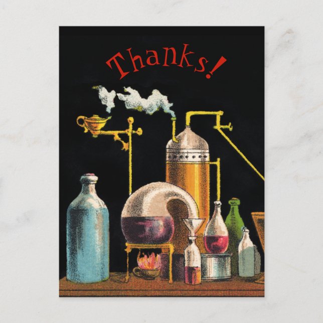 Cartão Postal Cartão-postal do Alquimista Mad Scientist (Frente)