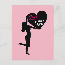 Cartão Postal Cartão-postal do Amor Trumes Odeiam Mulheres