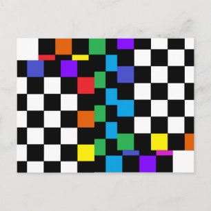 Cartão Postal Cartão-postal do Arco-Íris Retroativo