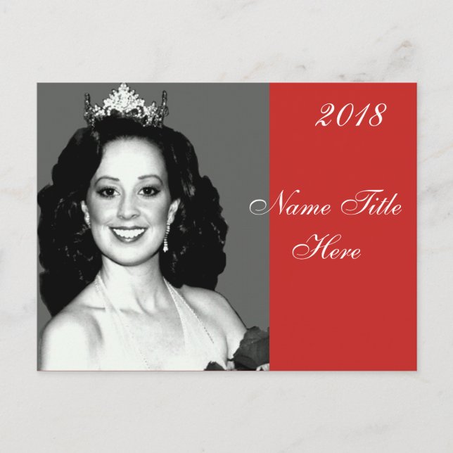 Cartão Postal Cartão-postal do Autografo Pageant (Frente)