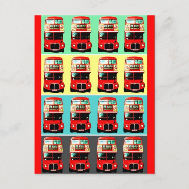 Cartão Postal Cartão-postal do Barramento de Londres retroativo  (Frente)