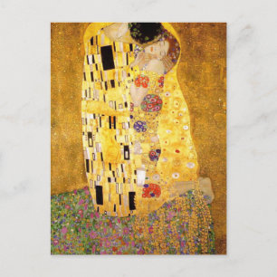 Cartão Postal Cartão-postal do Beijo de Gustav Klimt