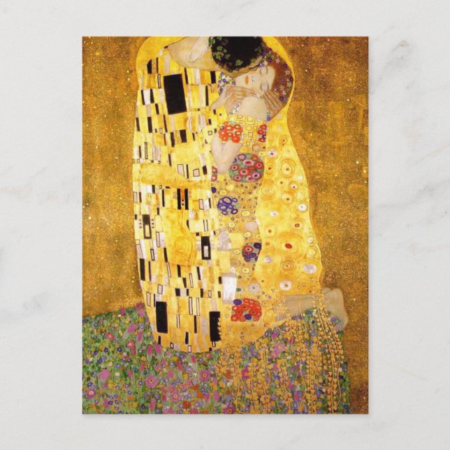 Cartão Postal Cartão-postal do Beijo de Gustav Klimt (Frente)