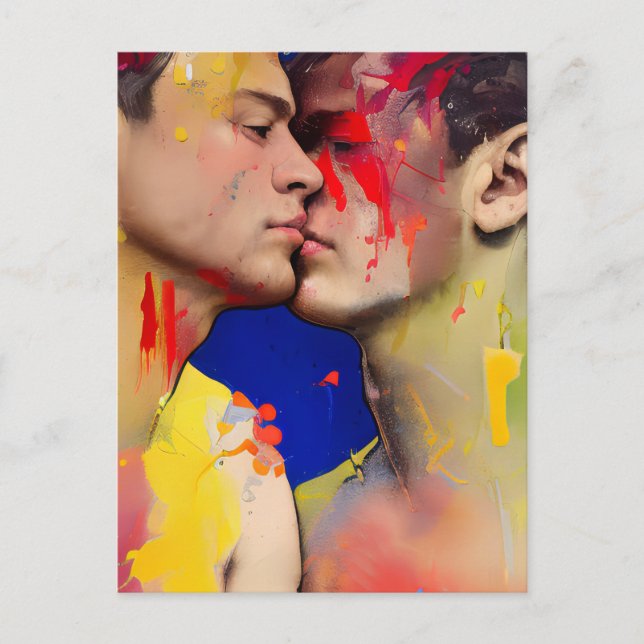 Cartão Postal Cartão-postal do Beijo dos Amantes (Frente)