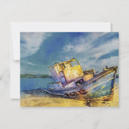 Cartão Postal Cartão-postal do Boat Anexado