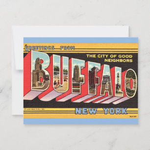 Cartão Postal Cartão-postal do Buffalo Nova Iorque