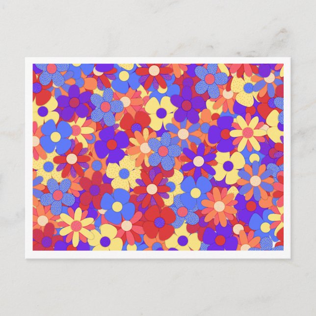 Cartão Postal Cartão-postal do Buquê de compra (Frente)