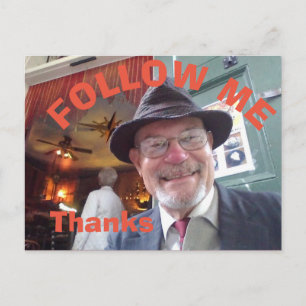 Cartão Postal Cartão-postal do Café Seguir-me