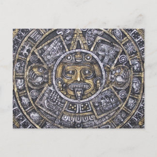 Cartão Postal Cartão-postal do Calendário Sun Aztec/Mayan
