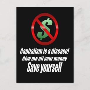 Cartão Postal Cartão-postal do capitalismo