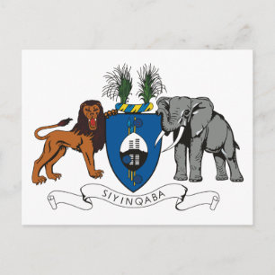 Cartão Postal Cartão-postal do Casaco de Armas da Suazilândia