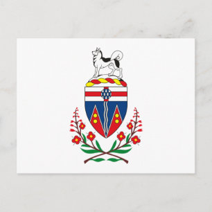 Cartão Postal Cartão-postal do Casaco de Armas Yukon