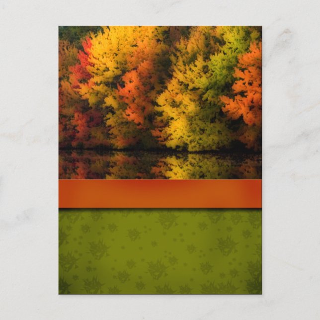 Cartão Postal Cartão-postal do casamento outono (Frente)