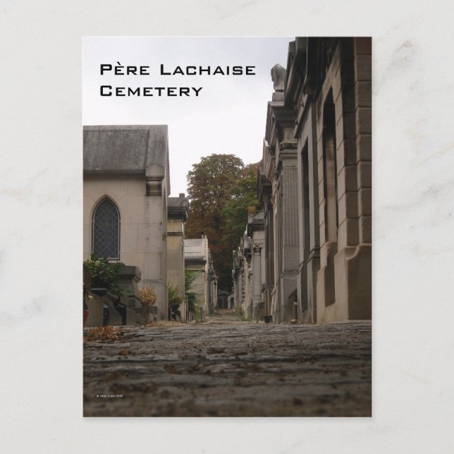Cartão Postal Cartão-postal do Cemitério Père Lachaise (Frente)
