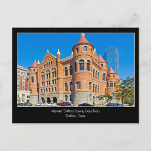 Cartão Postal Cartão-postal do Centro do Red Courthouse Dallas