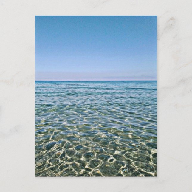 Cartão Postal Cartão-postal do Céu Azul e Belo Mar (Frente)