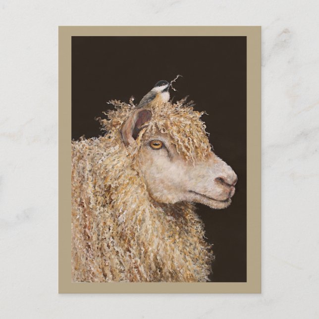 Cartão Postal Cartão-postal do coletor de lã (Frente)