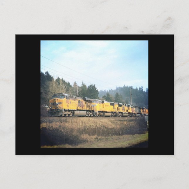 Cartão Postal Cartão-postal do comboio de locomotiva (Frente)