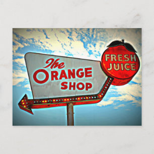 Cartão Postal Cartão-postal do Compro Laranja