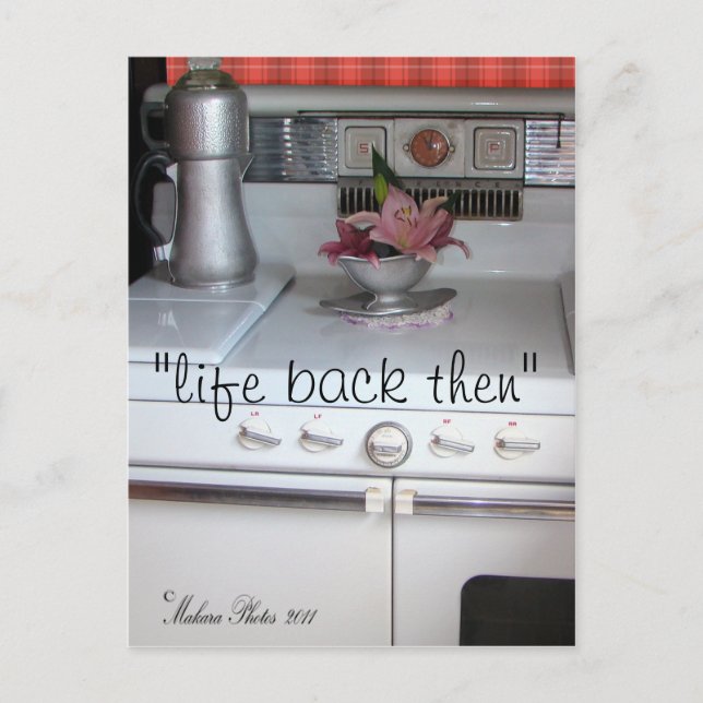 Cartão Postal Cartão-postal do Cookstove- nº 1- personalizar (Frente)