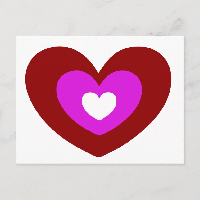 Cartão Postal Cartão-postal do coração (Frente)