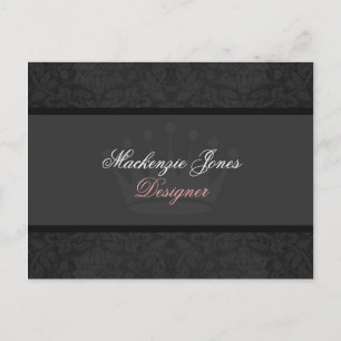 Cartão Postal Cartão-postal do Damasco Preto Mackenzie