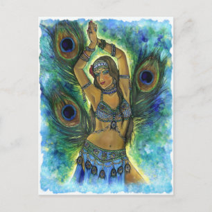 Cartão Postal Cartão-postal do Dançarino Peacock