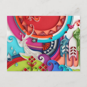 Cartão Postal Cartão-postal do Deer