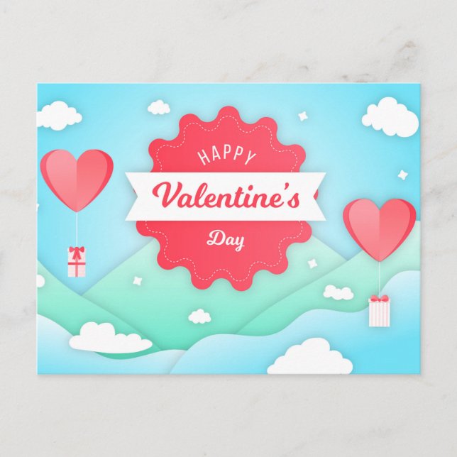 Cartão Postal Cartão-postal do dia de os namorados (Frente)