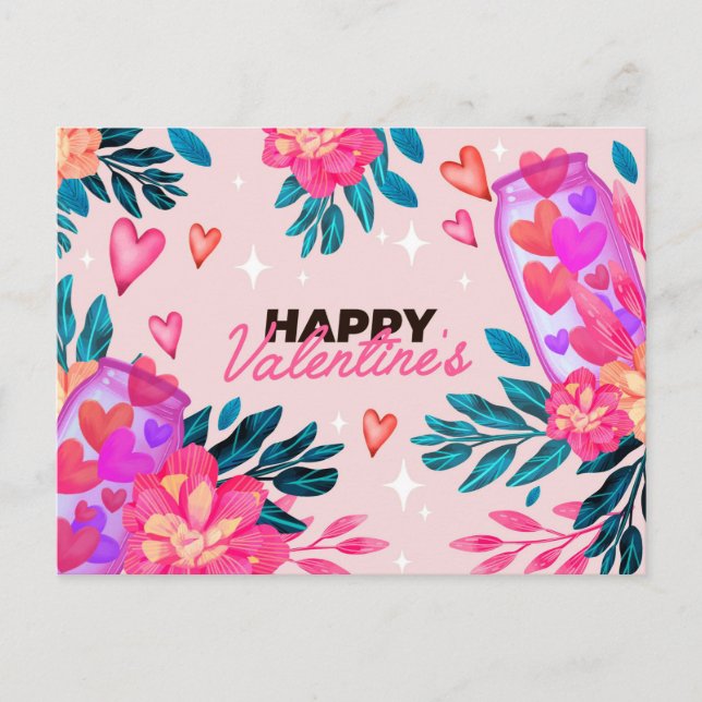 Cartão Postal Cartão-postal do dia de os namorados (Frente)