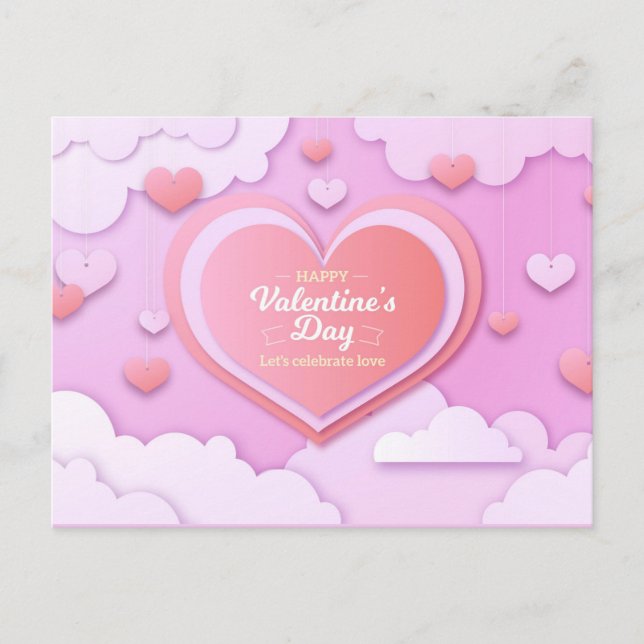 Cartão Postal Cartão-postal do dia de os namorados (Frente)