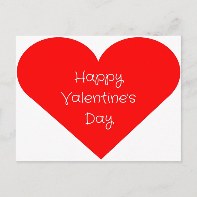 Cartão Postal Cartão-postal do dia de os namorados (Frente)