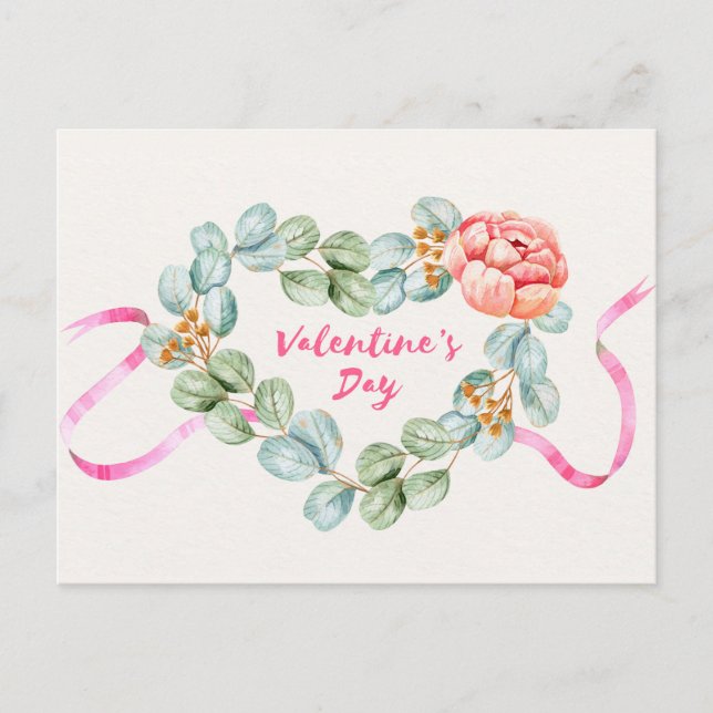 Cartão Postal Cartão-postal do dia de os namorados (Frente)