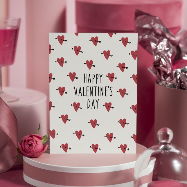 Cartão Postal Cartão-postal do Dia de os namorados de Setas Cupi (Criador carregado)